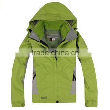 comfortable green warmth and breathable and water proof PTFE ski suit outdoor