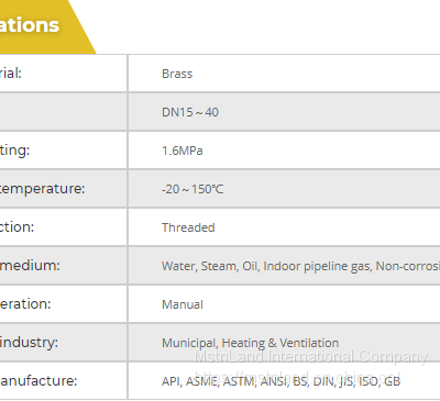 Mstnland BRASS INTERNAL THREAD BALL VALVE photo-2