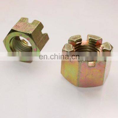 DIN935 M20 Carbon Steel Roasting Galvanized High Quality Hexagon Slotted Nuts Hex Slotted Nuts photo-5