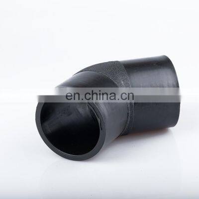 PE100 butt fusion sdr11 sdr17 hdpe pipe fittings 45 degree elbow fitting