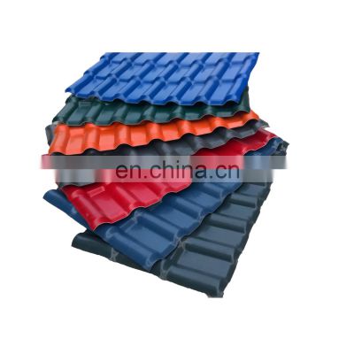 excellence Insulation Colonial Roofing PVC UPVC Spanish ASA Synthetic Resin Roof Tiles for industry villa home