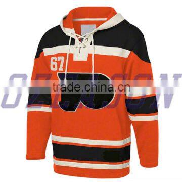 Custom Sublimated Hockey Hoodies,Ice Hockey Pullover Shirt Quality Choice photo-4