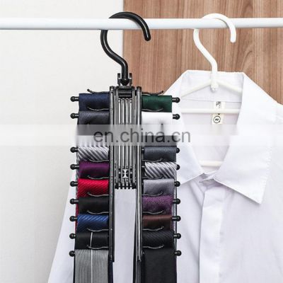 Sale 20 Row Storage Organizer Black Kids Custom Wholesale Plastic Logo Laundry Racks Hangers Cloths