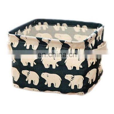 Foldable Colors Storage Bin, Closet Toy Box Container Fabric Basket