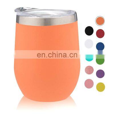 12oz Sublimation Insulated Double Wall Stainless Steel Wine Tumbler