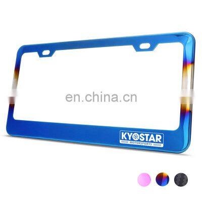 Kyostar JDM Neo Car Plate Number, Stainless Steel License Plate Frame