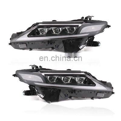 Maictop New Lexu Style Three Eye Headlights H4 H7 Car LED Refit Headlight for Camry 2018 Front Light photo-2