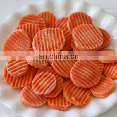 Sinocharm BRC A Approved 6-8CM IQF Carrot Crinkle Cut Frozen Carrot Slices photo-3