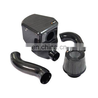 Airspeed Brand 100% Dry Carbon Fiber 3k Twill Accessories Cold Air Intake Filter For Honda FIT GK5 1.5L