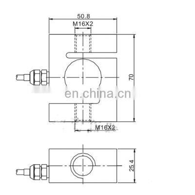 S-type Load Cell l YZC-528C 100kg Alloy Steel Weighting Sensor for Automation Force Control photo-2