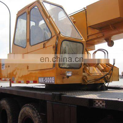 Loading Service of Japan 50ton Truck Crane, Cheap Used Kato Nk500e Cranes Loading in Shanghai Port photo-5