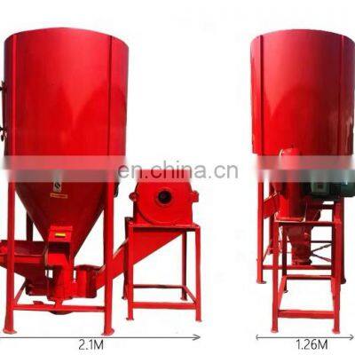 800 kg /h Vertical Grain Feed Processing Mixer and Crusher Machine for Pig Poultry Farming photo-4