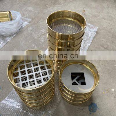 Brass material sieves for soil laboratory Standard testing sieves