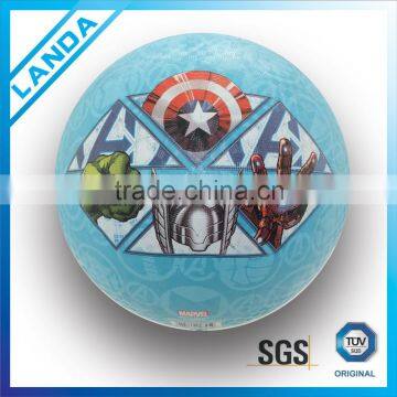10" cartoon printed rubber playground ball