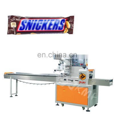 Automatic 30g 50g Energy Bar / Snickers / Energy Stick Forming Bag Pillow Packing Machine