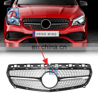 Black Fashion 2015-2019 Diamond Grille Front Diamond Grill for CLA Class W117