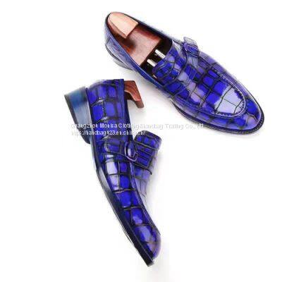 Goodyear Craft Imported Crocodile Leather Shoes 2022 Formal Dress Nile Crocodile Men's Leather Shoes Casual Suit Men's Wedding Shoes Men photo-2