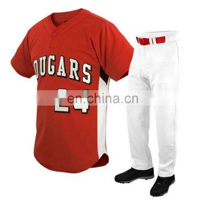 Men Custom Sublimation Cheap Wholesale Baseball Softball Shirt Uniform Jerseys Design