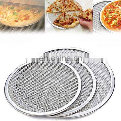 Non Stick Pizza Screen Aluminum Expanded Metal Mesh Pan photo-2