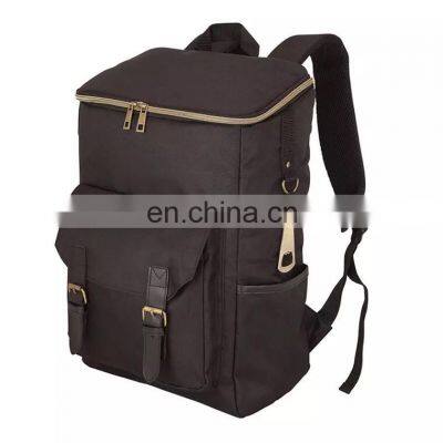 Cooler Backpack Food 600D 6 Bottle Wine Cooler Bag Large Capacity Insulated Outdoor 30L Bubble Foil Cooler Bag Guangzhou 1000pcs