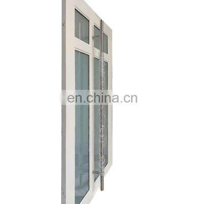 White Iron Glass Front Entry Door Exterior Modern French Metal Pivot Glass Door