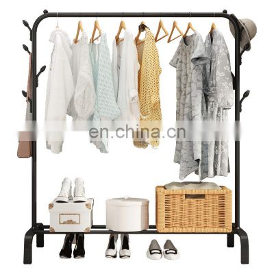 Stainless Steel Single Pole Clothes Display Hanger indoor