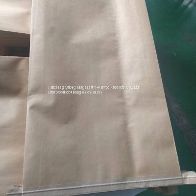 Bottom Pasting Kraft Multiwall Paper Bags Food Grade High Load For Packing Sugar