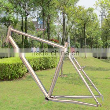 Newest fashion model 700C cyclo cross titanium frame with V brake rack mount fender mount