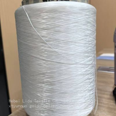 Spun Polyester Yarn Dyed Blue White recycled polyester yarn colored Wholesale 30d/70d/80d 12f/24f/36f