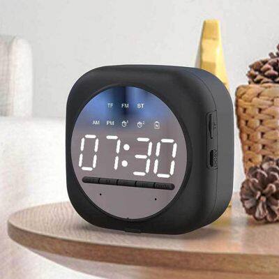 New gadgets 2023 electronics Q12 waterproof sound box mini portable bass alarm clock speaker