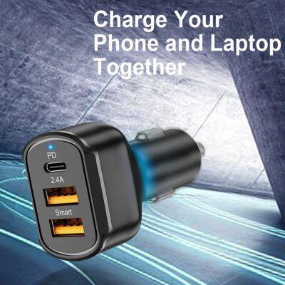 30W PD USB C Car Charger Quick Charge PD3.0 Phone Charger Type C Fast Charging For IPhone 15 14 13 12 11 Pro Max photo-3