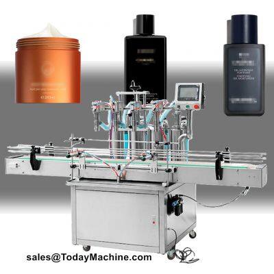 Automatic Cream Ketchup Bottle Chili Sauce Jam Liquid Water Milk Juice Quantitative Filling Machine Line