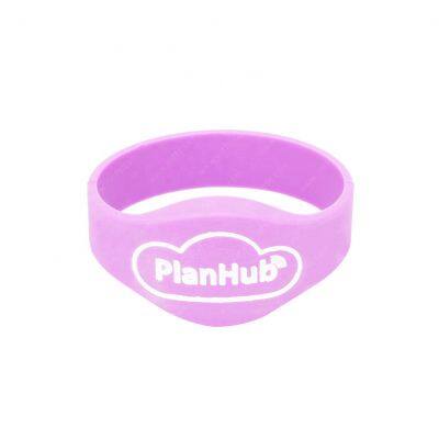 Personalized 13.56mhz Silicone Nfc Bracelet S50 1k Rfid Wristbands for Water Park