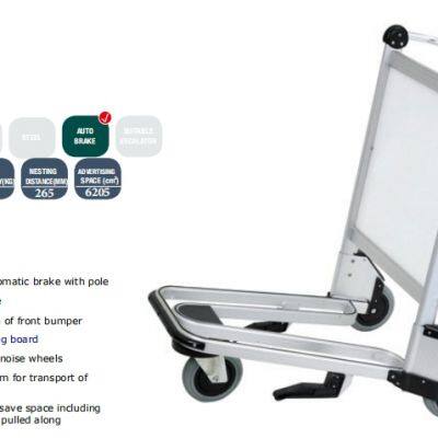 Aluminium Airport Hand Cart Baggage Trolley