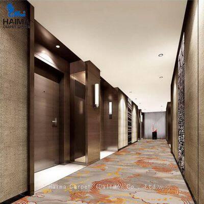 Carpet Nylon Non Luxury Hotel Carpet Polyester Slip Backing Bedroom Factory Price Custom Design Wall to Wall Carpet photo-3