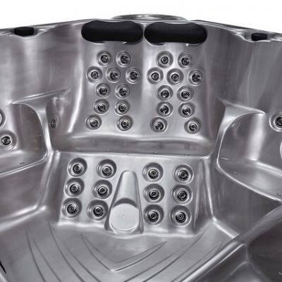 Acrylic Whirlpool Bath With LED Waterfall, Bluetooth Speaker Pillow Massage Bathroom Tub photo-3