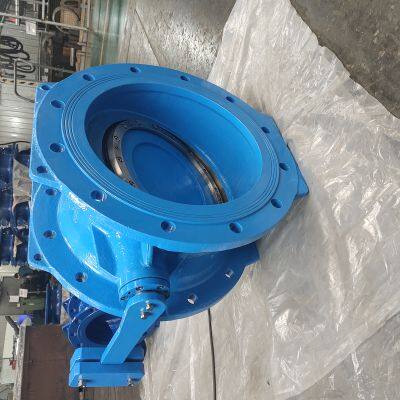 Ductile Iron PN16 Tilting Disc Check Valve DN450 With Counter Weight and Hydraulic Damper Slow-Closing Check Valve photo-5