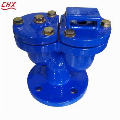 Automatic Air Vent Valve Cast Steel DI QT450 DN50 PN16 PN25 Screwed Single Sewage Pipe Air Release Exhaust Valve Double Orifice