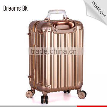 CE Approved Professional Aluminum Magnesium Case Rose Gold Trolley Case photo-5