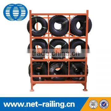 Warehouse adjustable storage steel tire rack