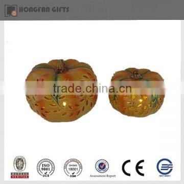 LED harvest festival porcelain pumpkin light set