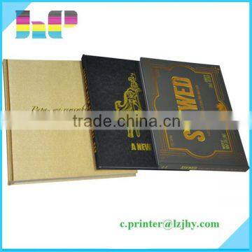 Shenzhen OEM Factory Leather Hot Foil Book Print