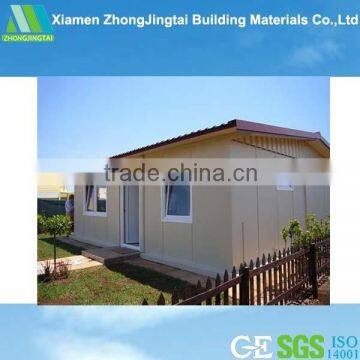 light steel structure wooden prefab house as small modular home loans