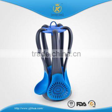 KITCHEN KING Fahsion Style Nylon Utensils Set With Plastic Holder FDA/LFGB Quality photo-4