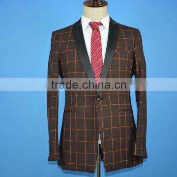 High quality handsome slim fit men wedding suit