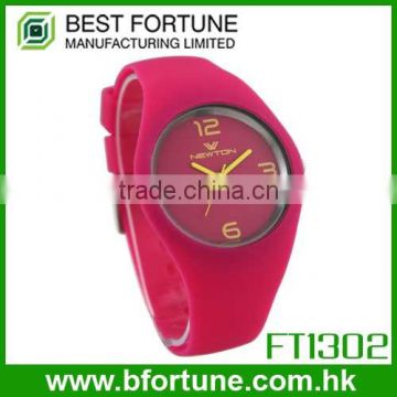 FT1302 Factory price colorful silicone strap analog mens fashion watch