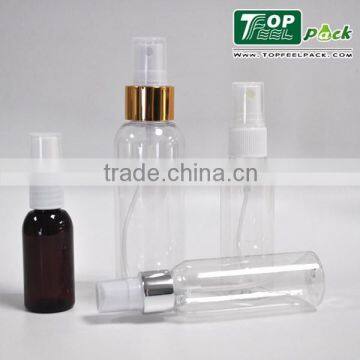 PET shampoo plastic pump sprayer bottle for travel use