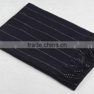 Latest Design Korean Fashion Tassel Striped Wool Shawl Scarf photo-5