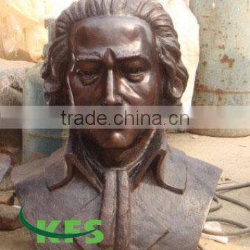 Bronze famous bust sculpture