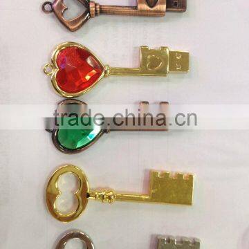 New diamond key usb disk, key usb flash drive 1gb to 64gb,wholesale price usb memory stick